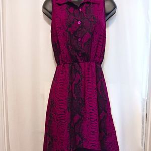 Dots Women Animal Print Blouse Size S